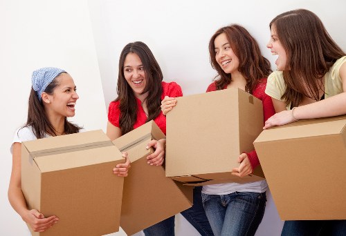 Van transport and careful handling of furniture and boxes