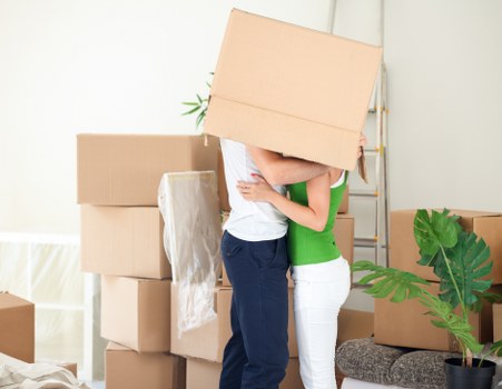Local removals van supporting a domestic move in Belsize Park