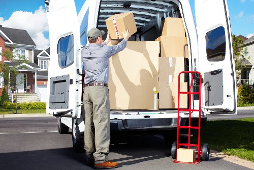 Careful packing of office furniture and files for local relocation