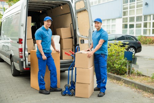 Encrypted transaction process for Man And A Van Belsize Park